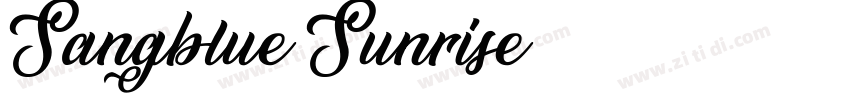Sangblue Sunrise字体转换